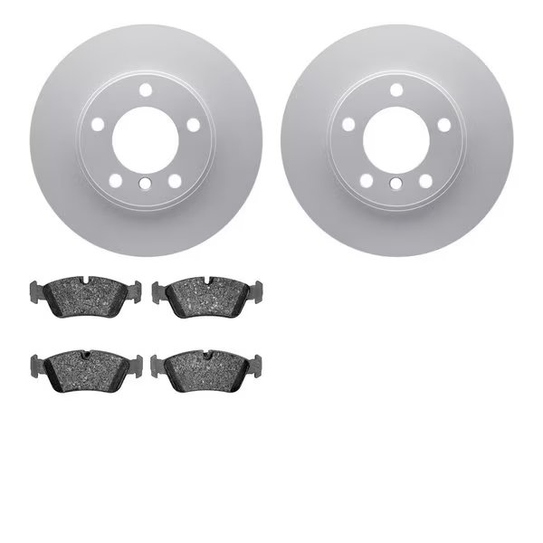 4502-31135, Geospec Rotors with 5000 Advanced Brake Pads, Silver, Dynamic Friction Co, Mfr#: 4502-31135
